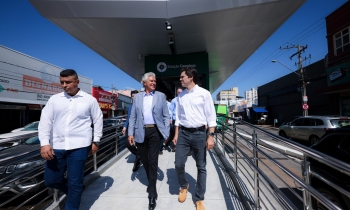 Caiado inaugura três novas estações do Eixo Anhanguera